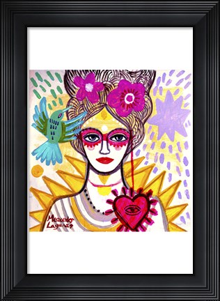 Framed Lady Antoniette Print