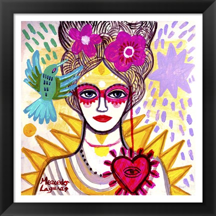 Framed Lady Antoniette Print