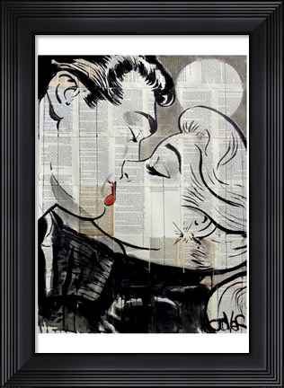 Framed Pop Kiss Print