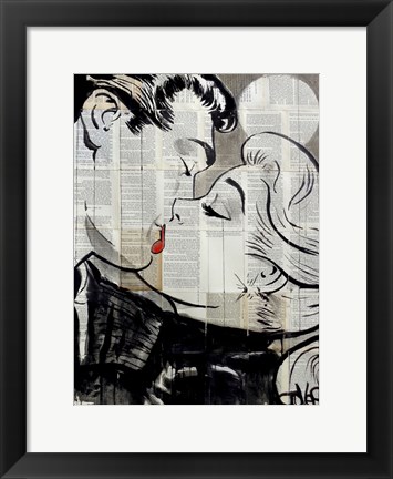 Framed Pop Kiss Print