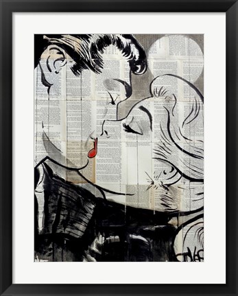 Framed Pop Kiss Print