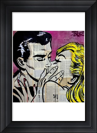 Framed Shut Up and Kiss Me Print