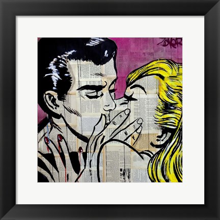 Framed Shut Up and Kiss Me Print