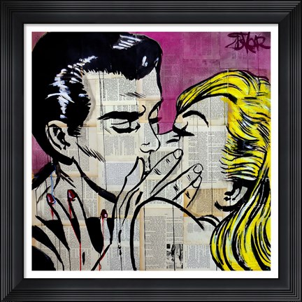 Framed Shut Up and Kiss Me Print