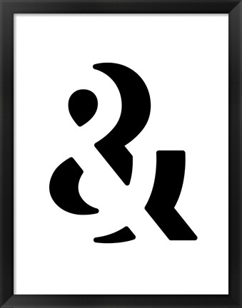 Framed Ampersand Print