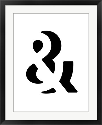 Framed Ampersand Print