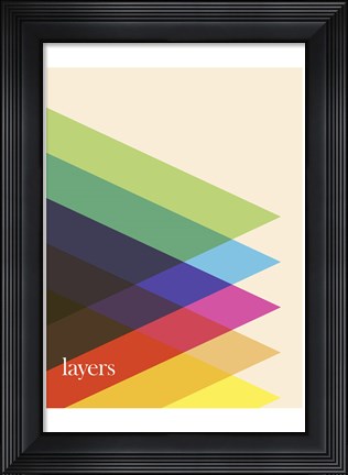 Framed Layers Print