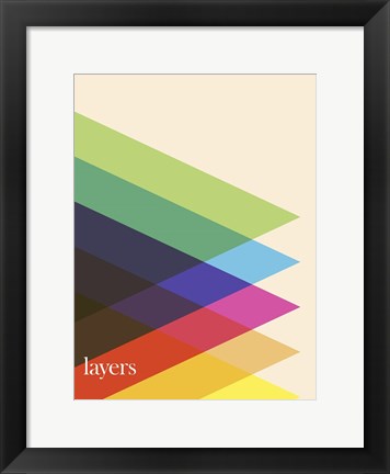 Framed Layers Print