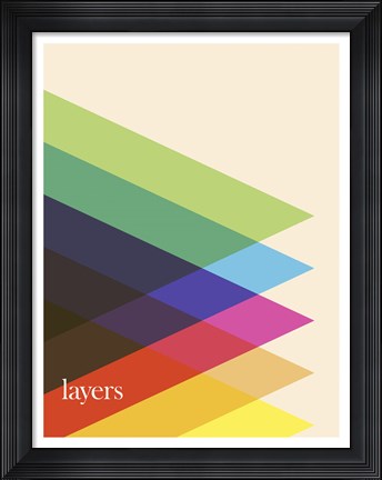Framed Layers Print