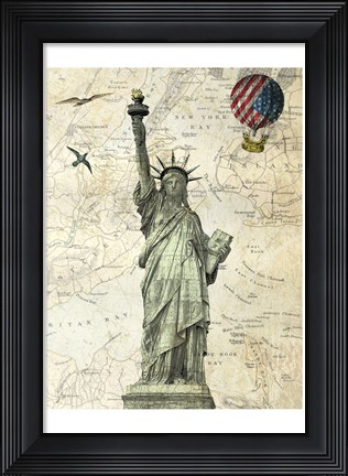Framed Liberty Balloon Print