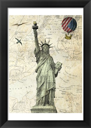 Framed Liberty Balloon Print