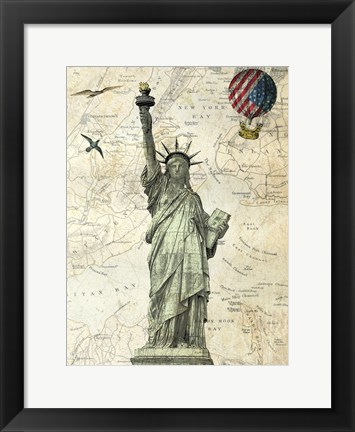 Framed Liberty Balloon Print