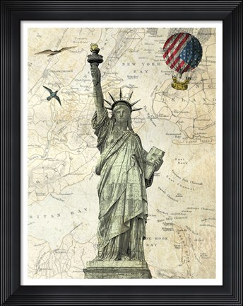Framed Liberty Balloon Print
