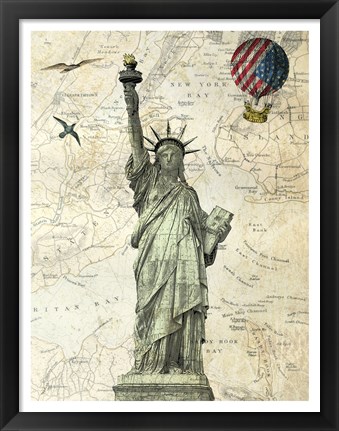 Framed Liberty Balloon Print