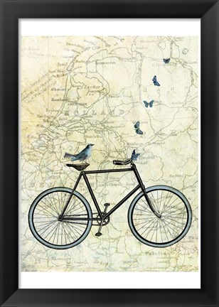 Framed Bike Country Print