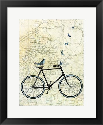 Framed Bike Country Print