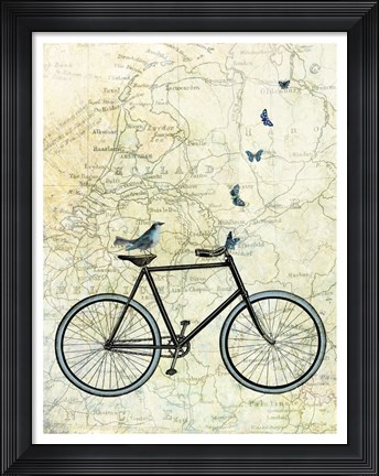 Framed Bike Country Print