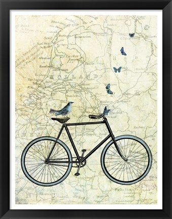 Framed Bike Country Print