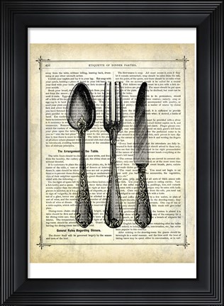 Framed Silverware Print