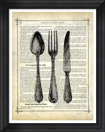 Framed Silverware Print