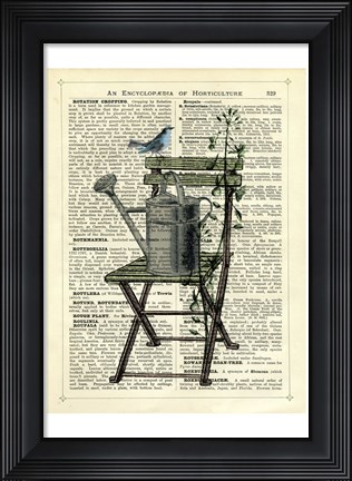 Framed Gardener&#39;s Chair Print