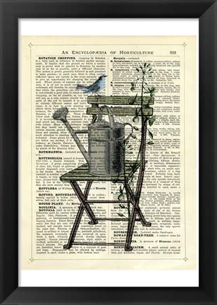 Framed Gardener&#39;s Chair Print