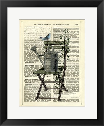 Framed Gardener&#39;s Chair Print