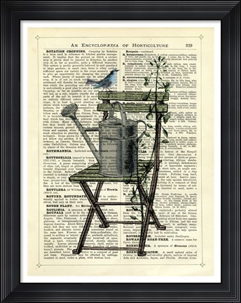Framed Gardener&#39;s Chair Print