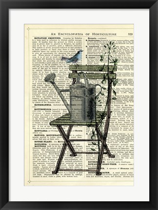 Framed Gardener&#39;s Chair Print