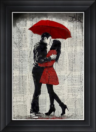 Framed Rain Kisses Print