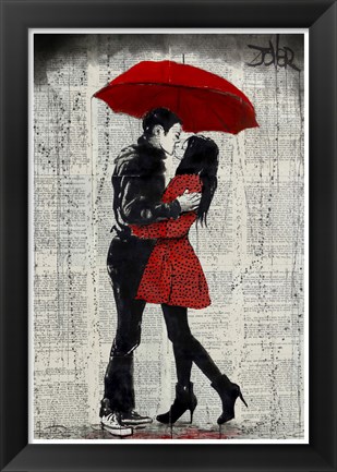 Framed Rain Kisses Print