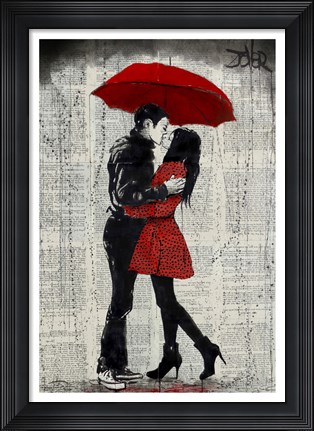 Framed Rain Kisses Print