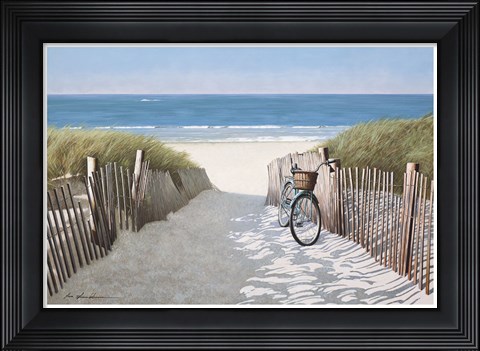 Framed Ride to the Beach Print