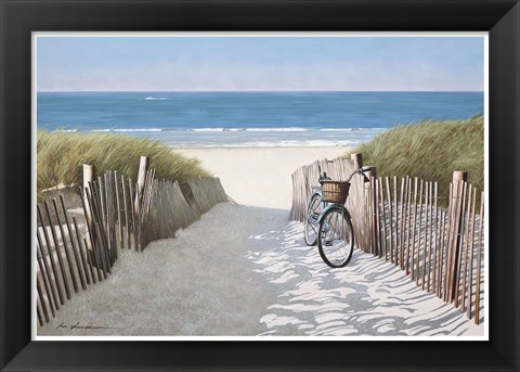 Framed Ride to the Beach Print