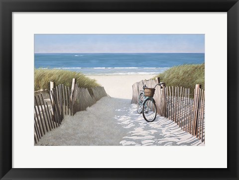Framed Ride to the Beach Print