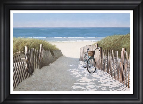 Framed Ride to the Beach Print