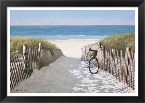 Framed Ride to the Beach Print