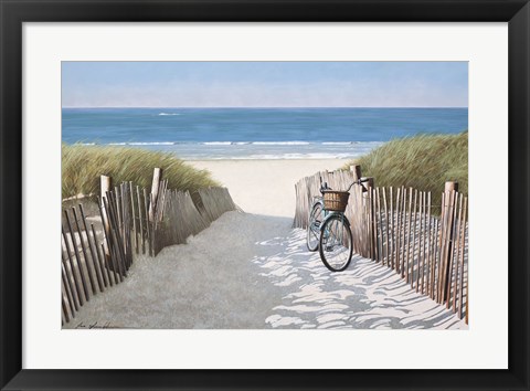 Framed Ride to the Beach Print