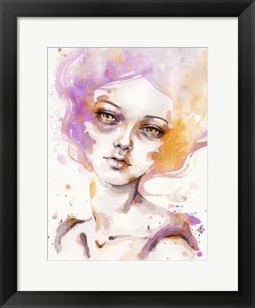 Framed Hazy Dayz (female portrait) Print