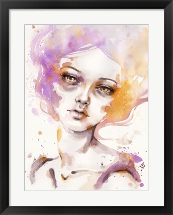 Framed Hazy Dayz (female portrait) Print