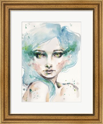 Framed Under the Sea (female portrait) Print