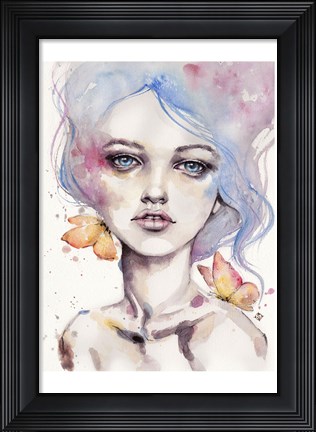 Framed With Elegance (female portrait) Print