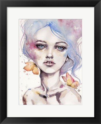 Framed With Elegance (female portrait) Print