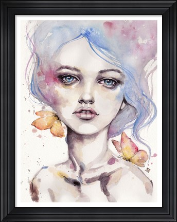 Framed With Elegance (female portrait) Print