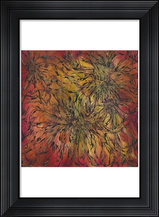 Framed Flourish in Color Print