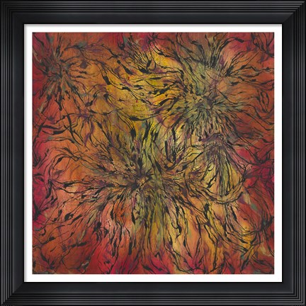 Framed Flourish in Color Print