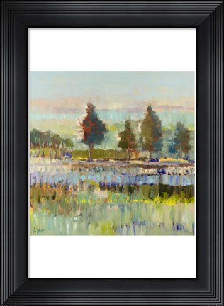 Framed Colorful Fields Print