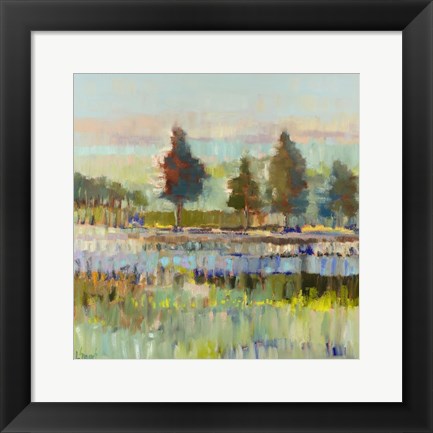 Framed Colorful Fields Print