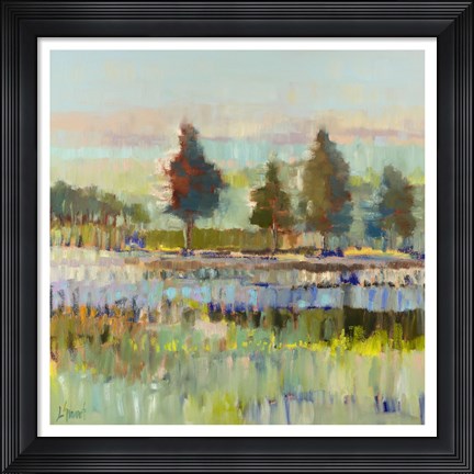 Framed Colorful Fields Print