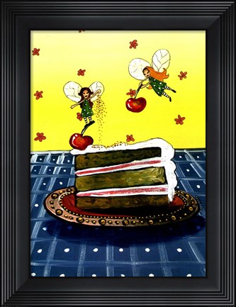 Framed Cake Fairies Print